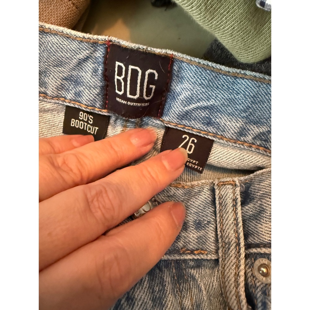 BDG 90s Bootcut Jeans Women 26 Light Blue High Rise Denim Urban Outfitters - Picture 2 of 6